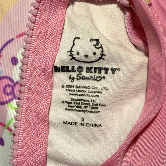 Hello Kitty Girls Long Sleeve Swimsuit Size S Excellent Condition - Picture 3 of 4